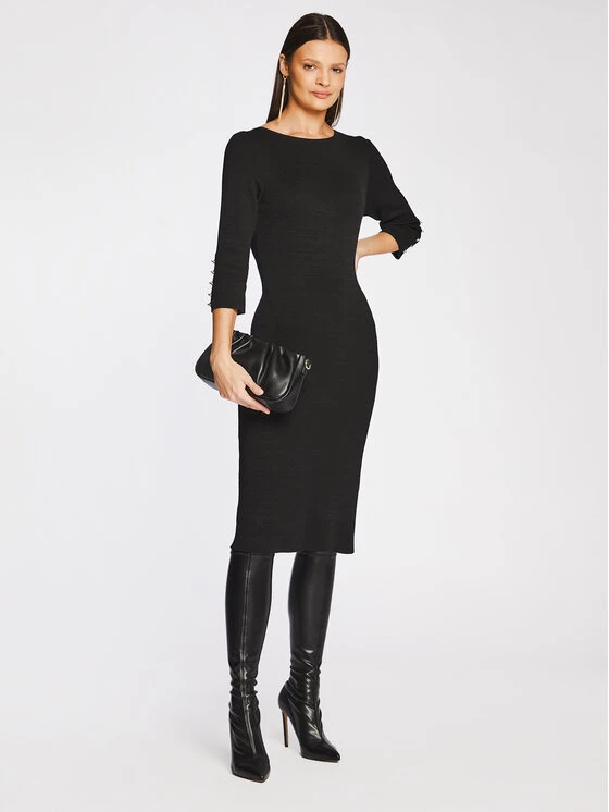 Rage Age Γυναίκες Πλεκτά Φορέματα Φόρεμα υφασμάτινο Bonnie Μαύρο Slim Fit 3 Rage Age Γυναίκες Πλεκτά Φορέματα Φόρεμα υφασμάτινο Bonnie Μαύρο Slim Fit - Image 2