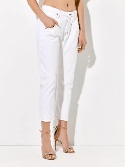 Rage Age Γυναίκες Boyfriends Τζιν Pixie Λευκό Regular Fit