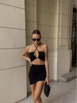 Rage Age Γυναίκες Μπλουζάκια Μπλουζάκι Bea Μαύρο Regular Fit