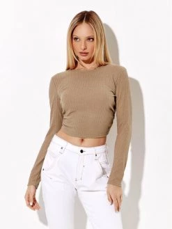 Rage Age Γυναίκες Μπλουζάκια Μπλουζάκι Anais Μπεζ Regular Fit