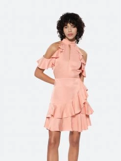 Rage Age Γυναίκες Κοκτέιλ Φορέματα Φόρεμα κοκτέιλ Candy Πορτοκαλί Regular Fit