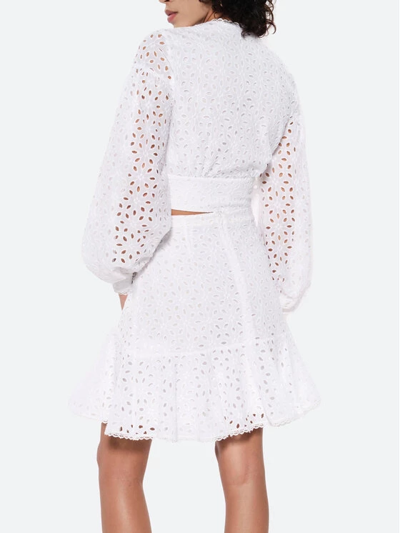 Rage Age Γυναίκες Φούστα Mini Gigi Λευκό Regular Fit 5 Rage Age Γυναίκες Φούστα Mini Gigi Λευκό Regular Fit - Image 3