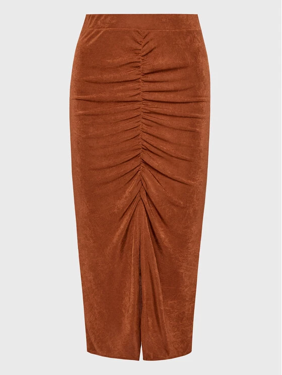 Rage Age Γυναίκες Φούστα Midi Camilla Καφέ Slim Fit 7 Rage Age Γυναίκες Φούστα Midi Camilla Καφέ Slim Fit - Image 5