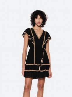 Rage Age Γυναίκες Καλοκαιρινά Φορέματα Φόρεμα καλοκαιρινό Lucia Μαύρο Regular Fit