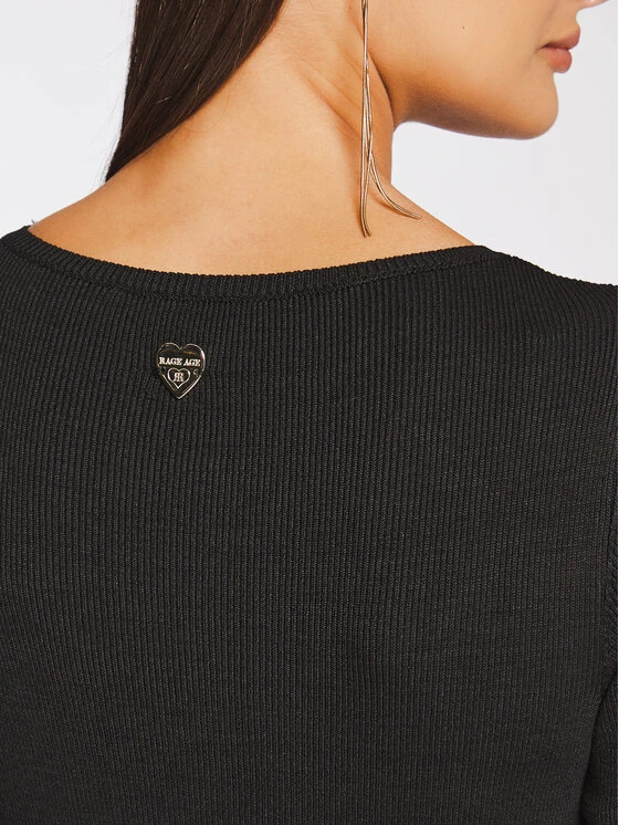 Rage Age Γυναίκες Πλεκτά Φορέματα Φόρεμα υφασμάτινο Bonnie Μαύρο Slim Fit 5 Rage Age Γυναίκες Πλεκτά Φορέματα Φόρεμα υφασμάτινο Bonnie Μαύρο Slim Fit - Image 4