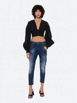 Rage Age Γυναίκες Boyfriends Τζιν Pixie Σκούρο μπλε Regular Fit