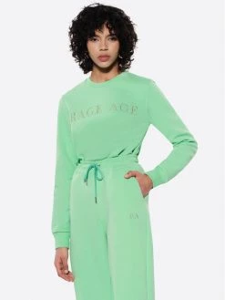 Rage Age Γυναίκες Μπλούζες Μπλούζα Ripley Πράσινο Regular Fit