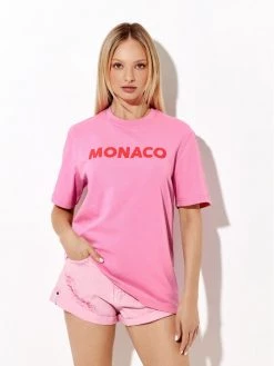 Rage Age Γυναίκες T-shirts T-Shirt Monaco Ροζ Regular Fit