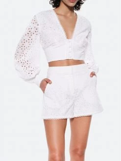 Rage Age Γυναίκες Υφασμάτινα Σορτς Σορτς υφασμάτινο Jen Λευκό Regular Fit