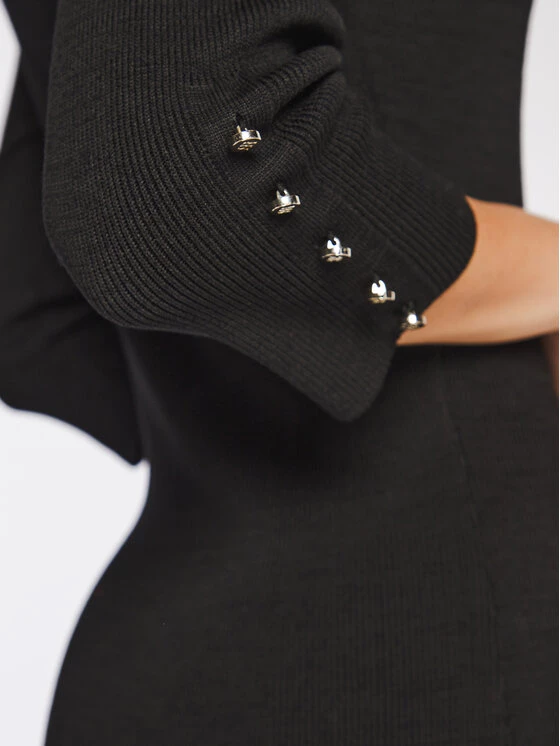 Rage Age Γυναίκες Πλεκτά Φορέματα Φόρεμα υφασμάτινο Bonnie Μαύρο Slim Fit 6 Rage Age Γυναίκες Πλεκτά Φορέματα Φόρεμα υφασμάτινο Bonnie Μαύρο Slim Fit - Image 5