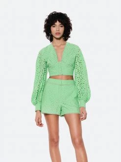 Rage Age Γυναίκες Υφασμάτινα Σορτς Σορτς υφασμάτινο Jen Πράσινο Regular Fit