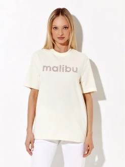 Rage Age Γυναίκες T-shirts T-Shirt Malibu Μπεζ Regular Fit