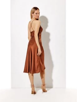 Rage Age Γυναίκες Κοκτέιλ Φορέματα Φόρεμα κοκτέιλ Naomi Καφέ Regular Fit -Rage Age Κατάστημα unnamed file 448