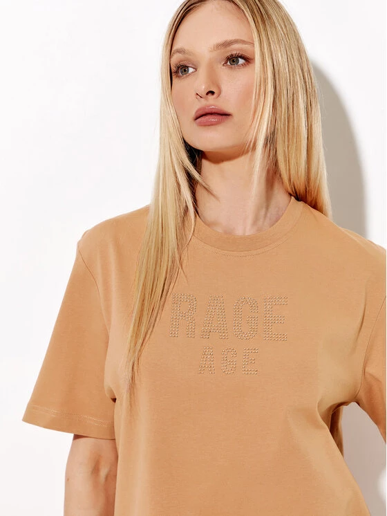 Rage Age Γυναίκες T-shirts T-Shirt Diamont Μπεζ Regular Fit 6 Rage Age Γυναίκες T-shirts T-Shirt Diamont Μπεζ Regular Fit - Image 4
