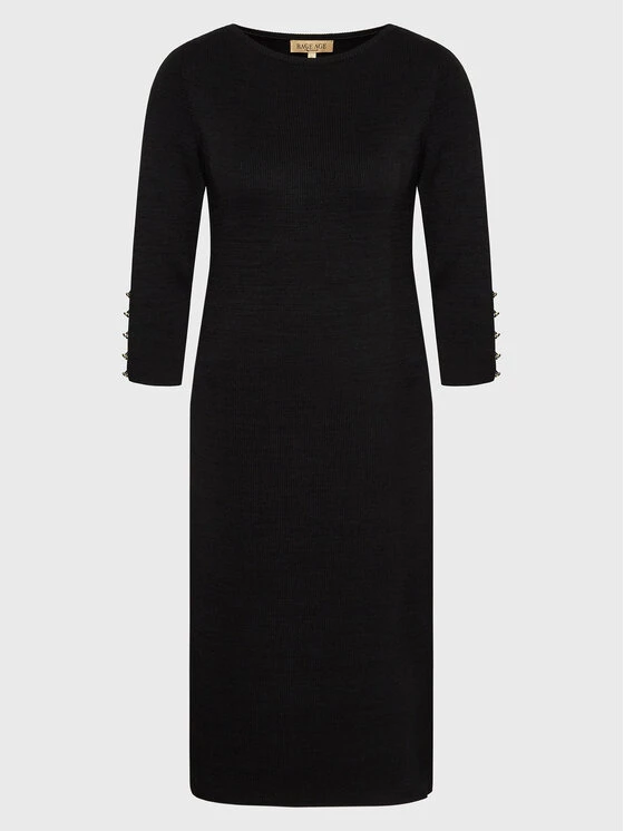 Rage Age Γυναίκες Πλεκτά Φορέματα Φόρεμα υφασμάτινο Bonnie Μαύρο Slim Fit 7 Rage Age Γυναίκες Πλεκτά Φορέματα Φόρεμα υφασμάτινο Bonnie Μαύρο Slim Fit - Image 6