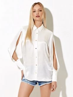 Rage Age Γυναίκες Casual Πουκάμισα Πουκάμισο Julia Λευκό Regular Fit