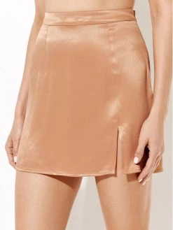 Rage Age Γυναίκες Φούστα Mini Desiree Μπεζ Regular Fit